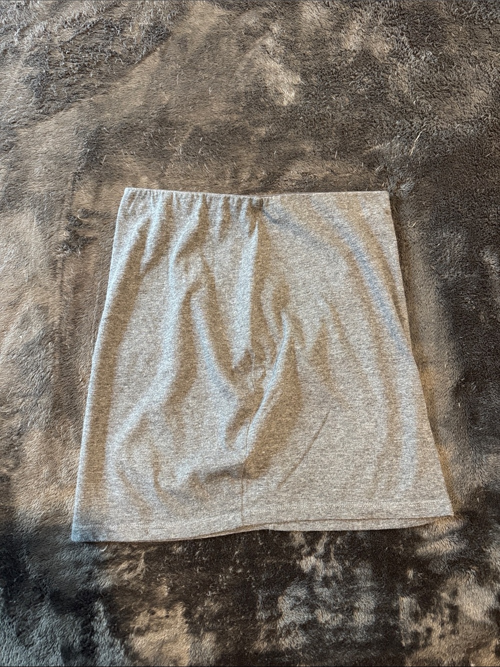 Everyday Women's Gray Stretch Knit Mini Skirt